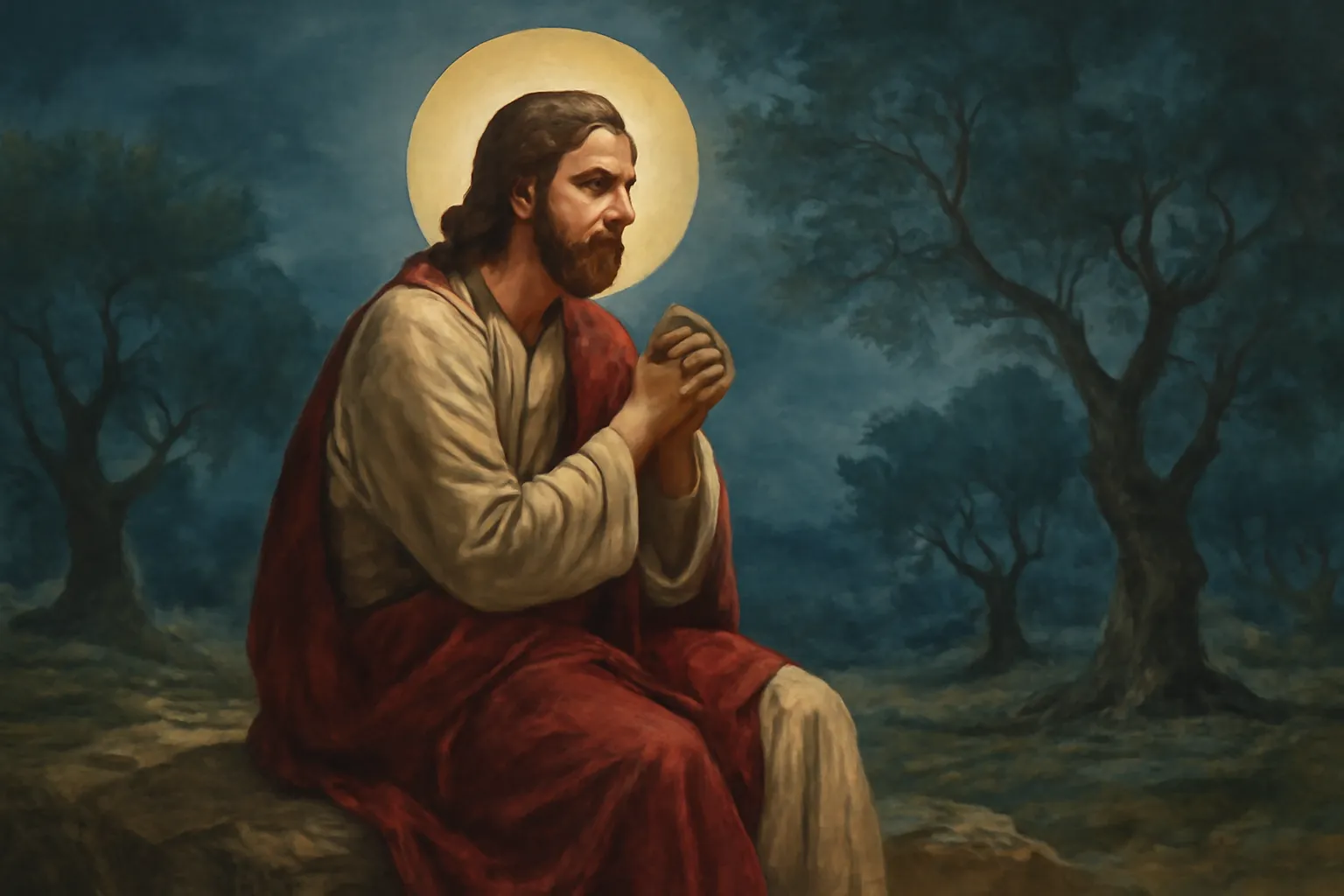 Cristo en el monte de los olivos
