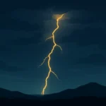 como el rayo que sale del oriente