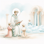 Estampita de San Simeón el Estilita para imprimir gratis
