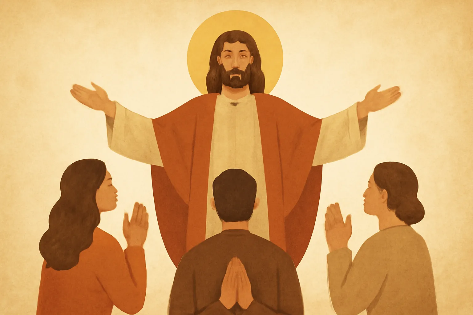 personas adorando a dios